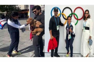 Paris Olympics 2024: Ram Charan Meets PV Sindhu Ahead of Match; Olympian Greets His Dog Rhyme; VIDEO Inside