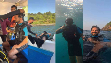 Daali Dhananjaya Takes The Plunge With Scuba Diving Adventure In Netrani Island