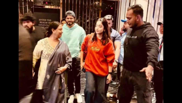 Rashmika Mandanna Watches 'Pushpa 2 The Rule' With Vijay Deverakonda’s Family
